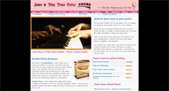 Desktop Screenshot of learntopianoonline.com